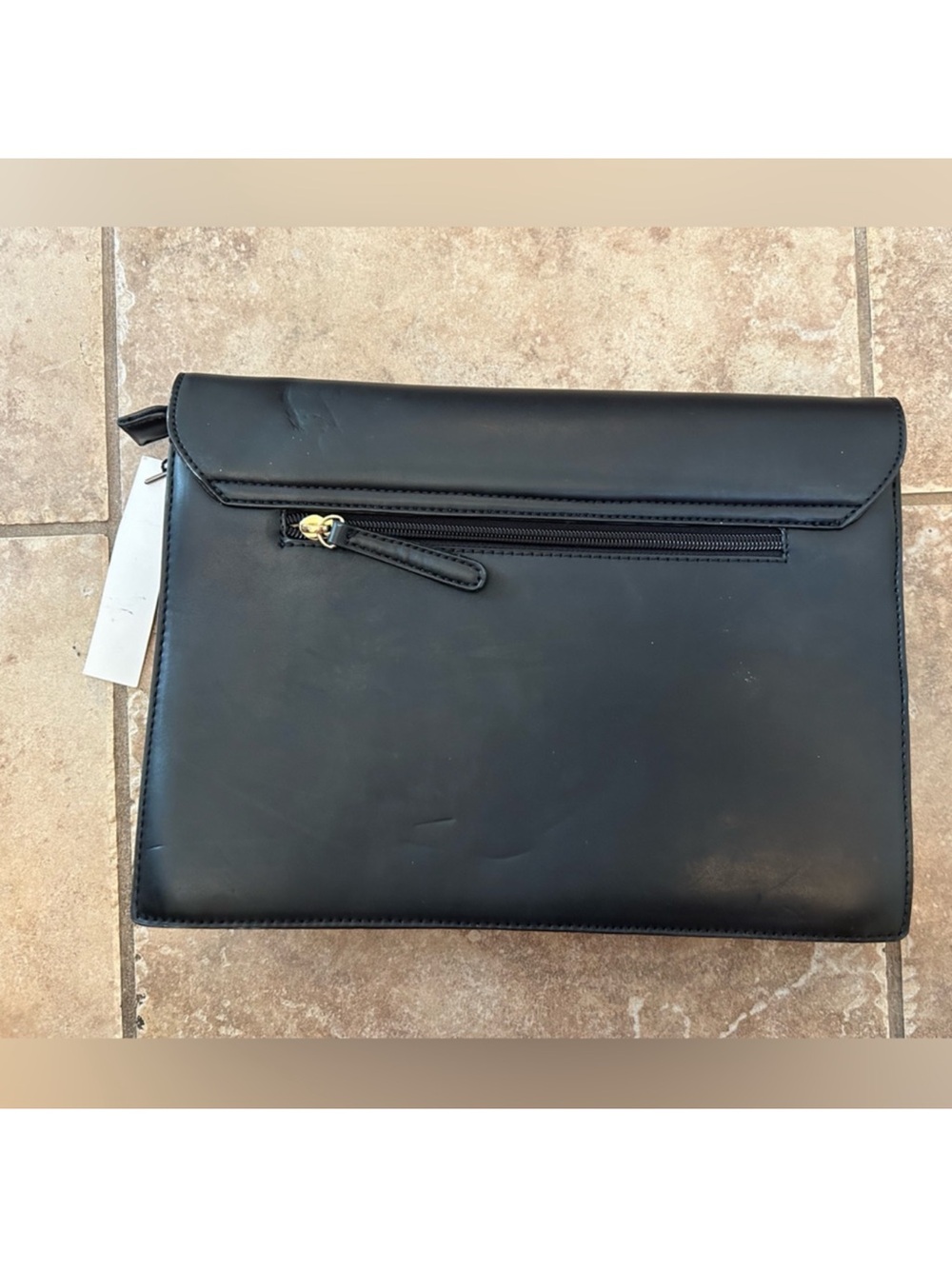 Sole Society Black Envelope Purse with Gold Clasp - Picture 5 of 5